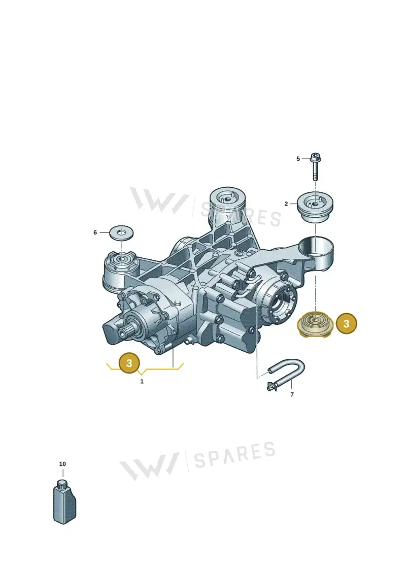 3Q0599438A — Volkswagen Passat estate (2023-) diagram 3j0525000, position 3