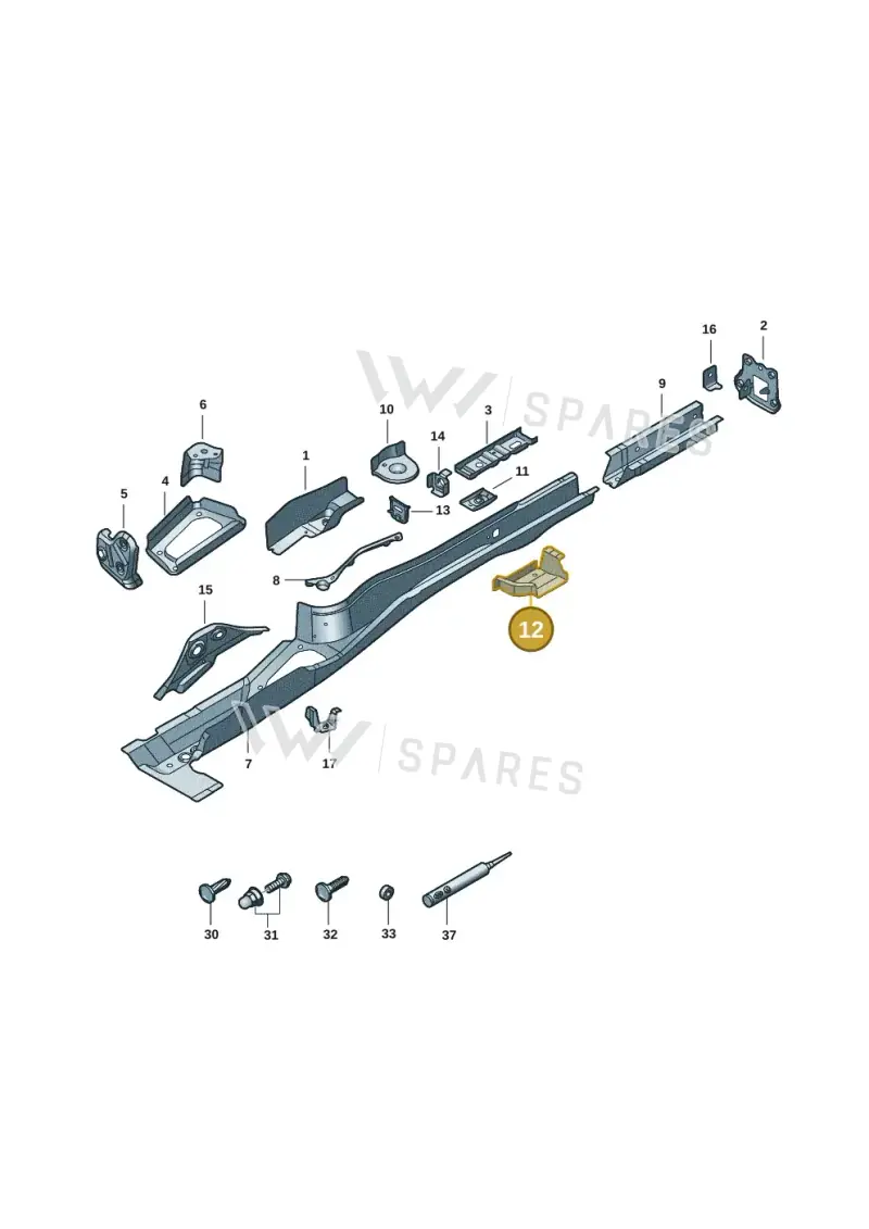 3Q0803066 — Volkswagen Passat estate (2023-) diagram 3j0803401, position 12