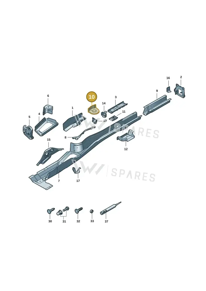3Q0803458 — Volkswagen Passat Pro (2024-) diagram 3j0803401, position 10