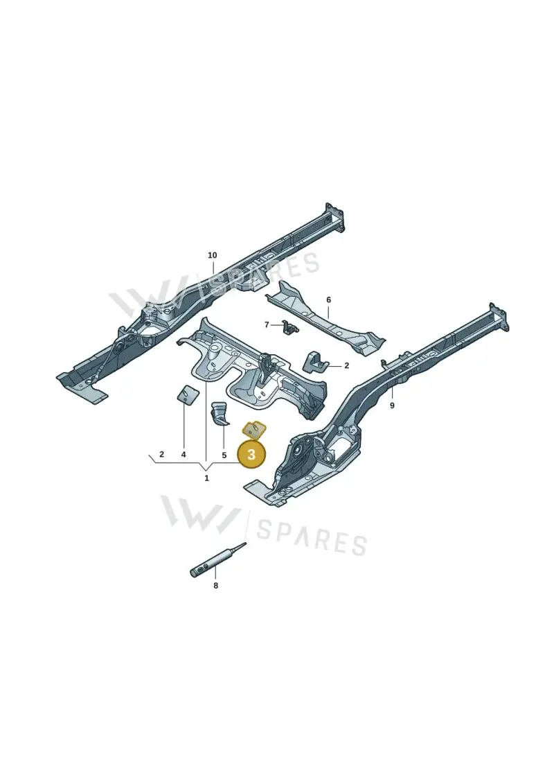 3Q0803621A — Volkswagen Passat estate (2023-) diagram 3j0803410, position 3