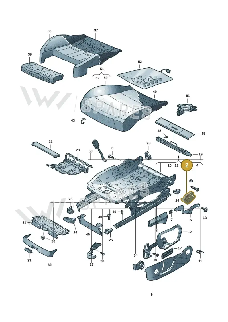 3Q0881054 — Volkswagen Passat estate (2023-) diagram 3j0881000, position 2