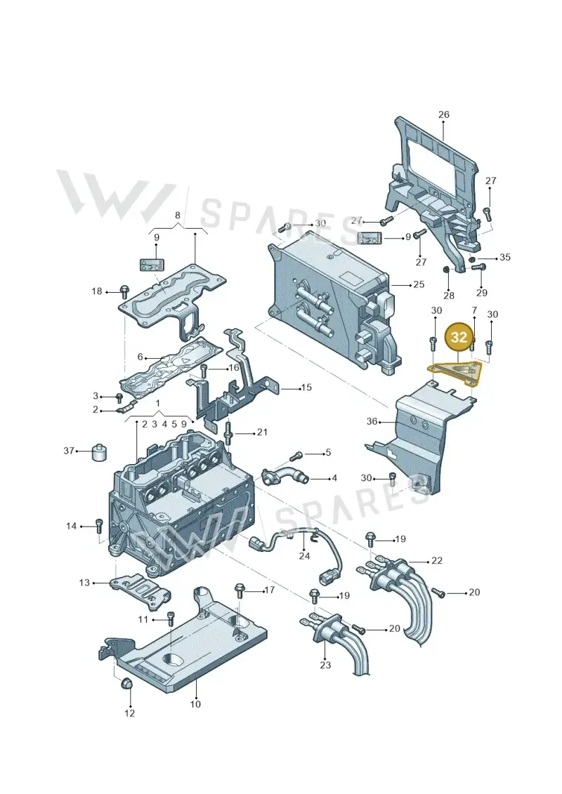 3Q0907113A — Volkswagen Passat (2018-2022) diagram 808907800, position 32
