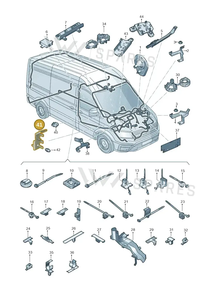 3Q0911137L — Volkswagen MAN TGE 55 (2016-2021) diagram 806971820, position 41