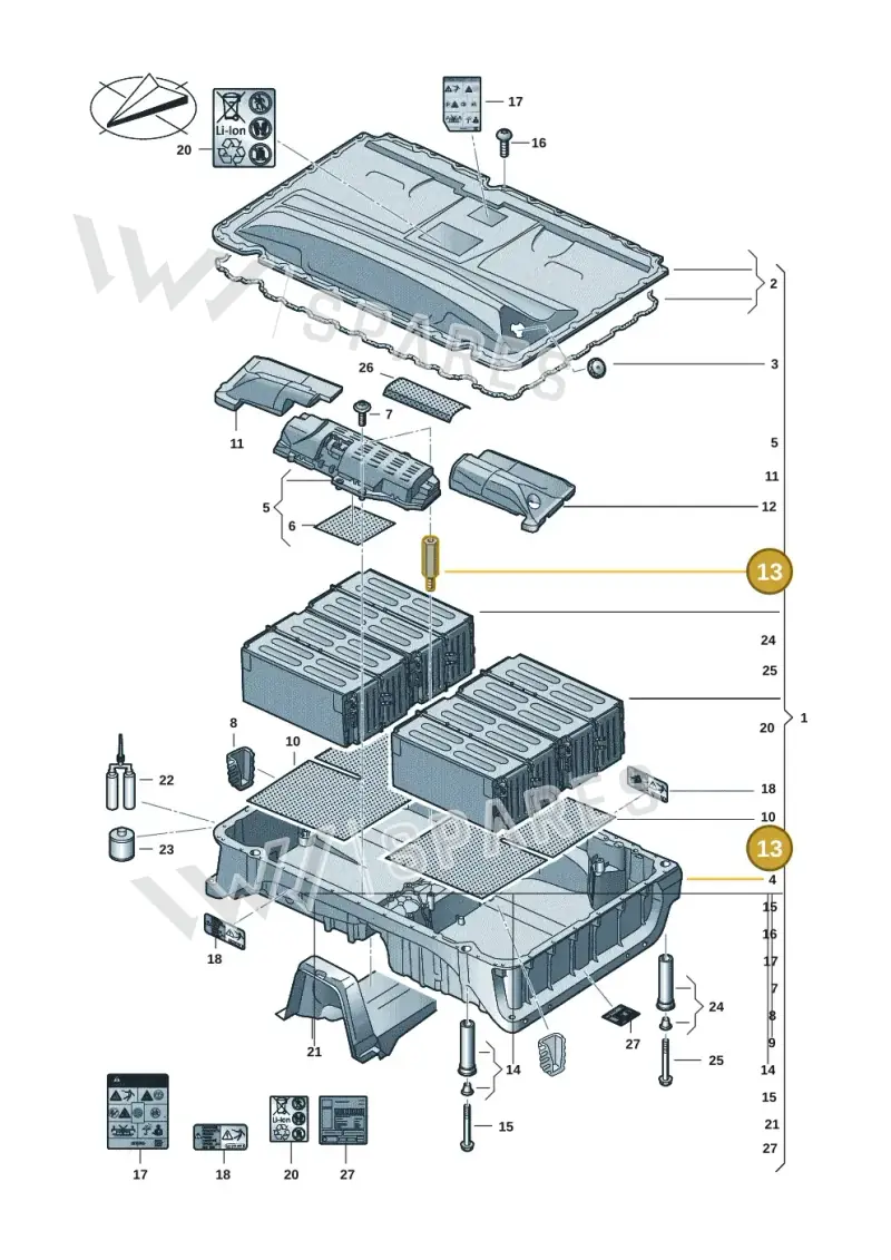 3Q0915155 — Volkswagen Multivan (2021-) diagram 7t0915550, position 13