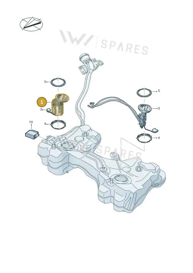 3Q0919088A — Volkswagen Passat estate (2023-) diagram 828919036, position 1