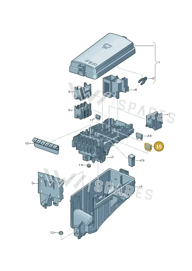 3Q0919376 — Volkswagen Golf 1.4 BlueMotion (2012-2017) diagram 745937200, position 15