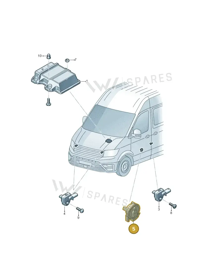 3Q0959354A — Volkswagen E-Crafter 35 (2018-2024) diagram 806959300, position 5