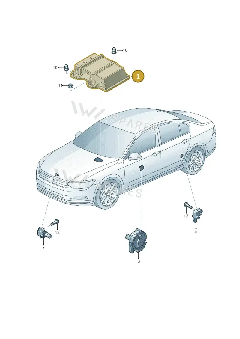 3Q0959655BL — Skoda Octavia (2017-2020) diagram 793959300, position 1