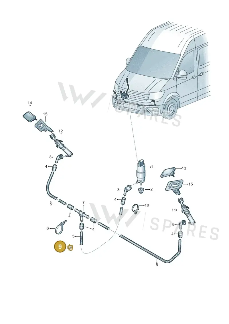 3Q0971842 — Volkswagen MAN TGE 55 (2016-2021) diagram 806955300, position 9
