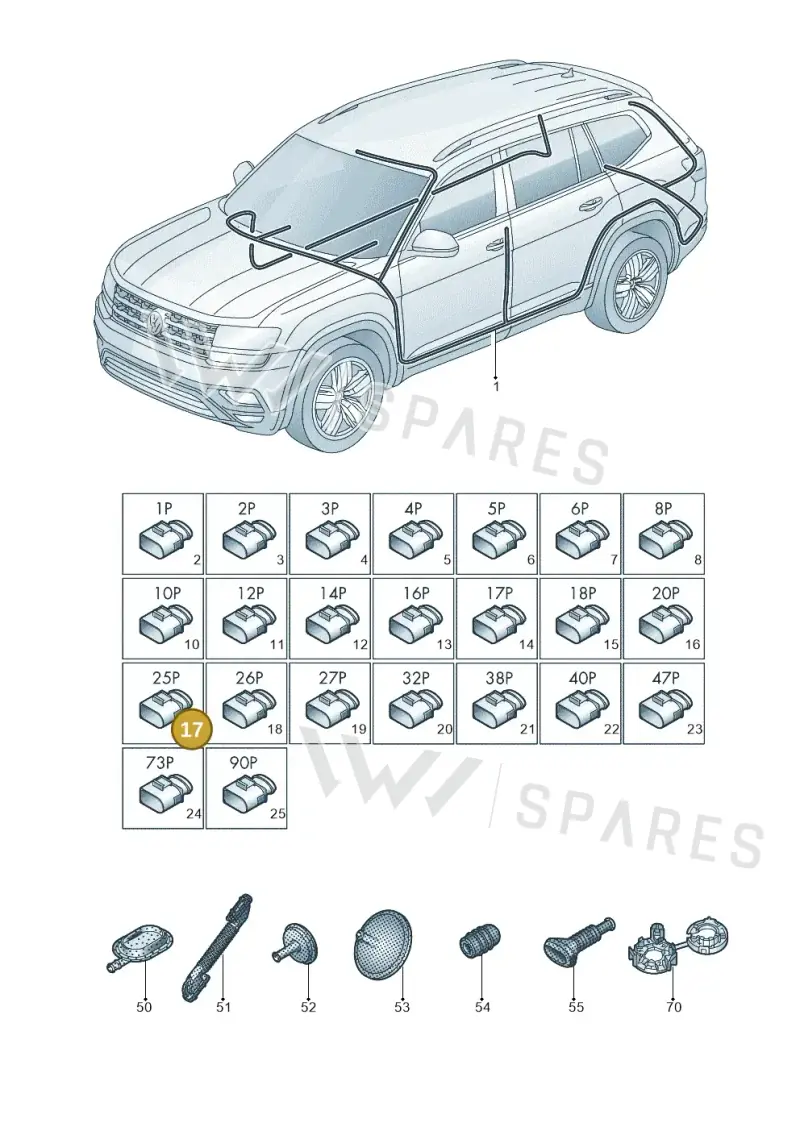 3Q0972701 — Volkswagen Atlas Cross Sport (2023-) diagram 829971900, position 17