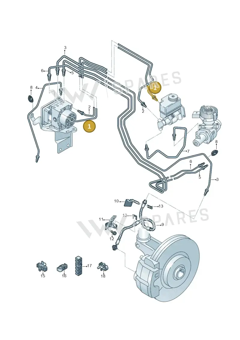 3Q1614739 — Volkswagen Passat saloon (2014-2024) diagram 774611200, position 1