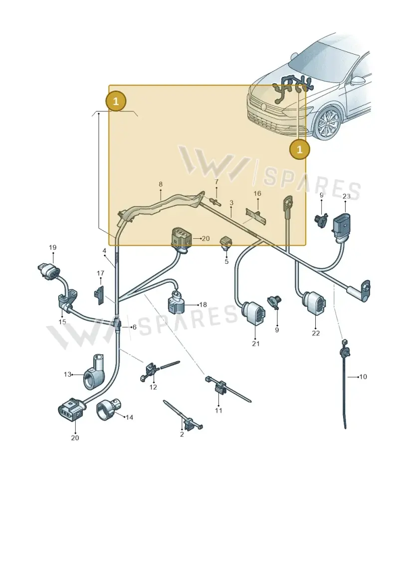3Q1971111AF — Volkswagen Passat saloon (2014-2024) diagram 793971780, position 1