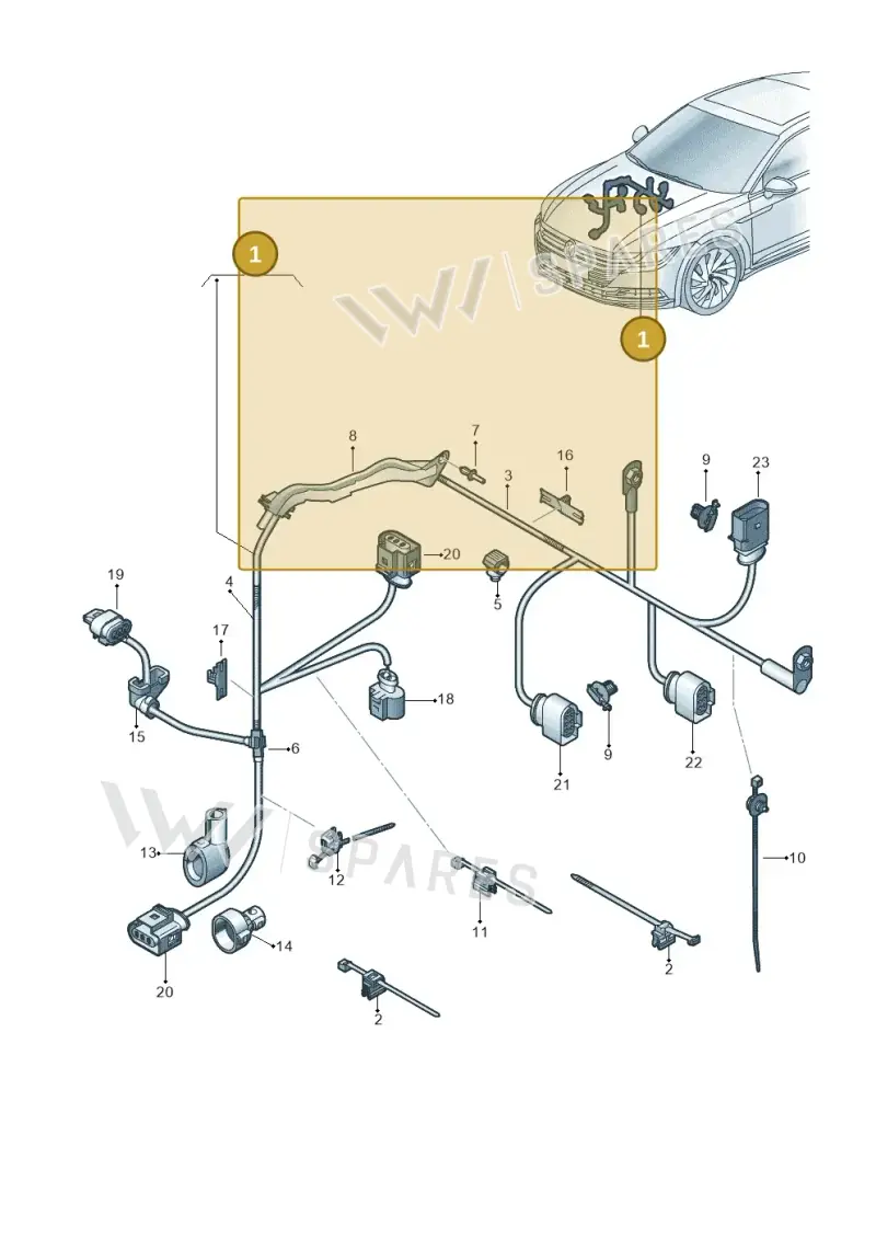 3Q1971111AN — Volkswagen Arteon (2017-2023) diagram 828971780, position 1