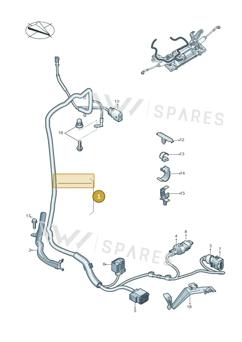 3Q1971111AS — Volkswagen T-Roc BlueMotion (2017-2024) diagram 863971700, position 1