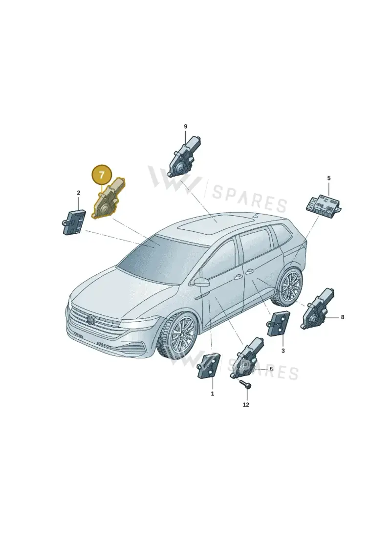 3QD959802D — Volkswagen Viloran (2021-2022) diagram 30d959150, position 7