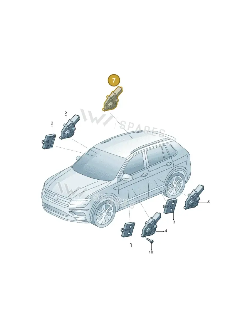 3QD959802E — Volkswagen Tiguan (2024-) diagram 519959150, position 7