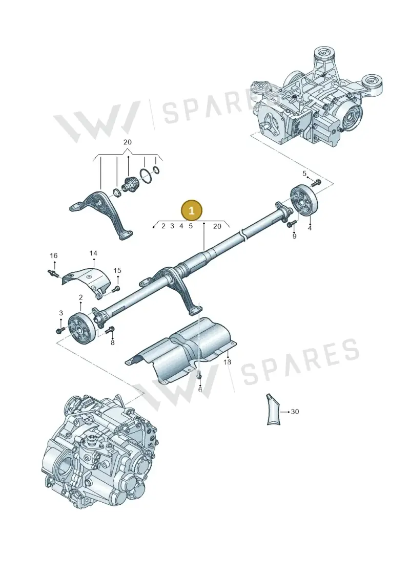 3QF521101M — Volkswagen Atlas Cross Sport (2023-) diagram 884521000, position 1