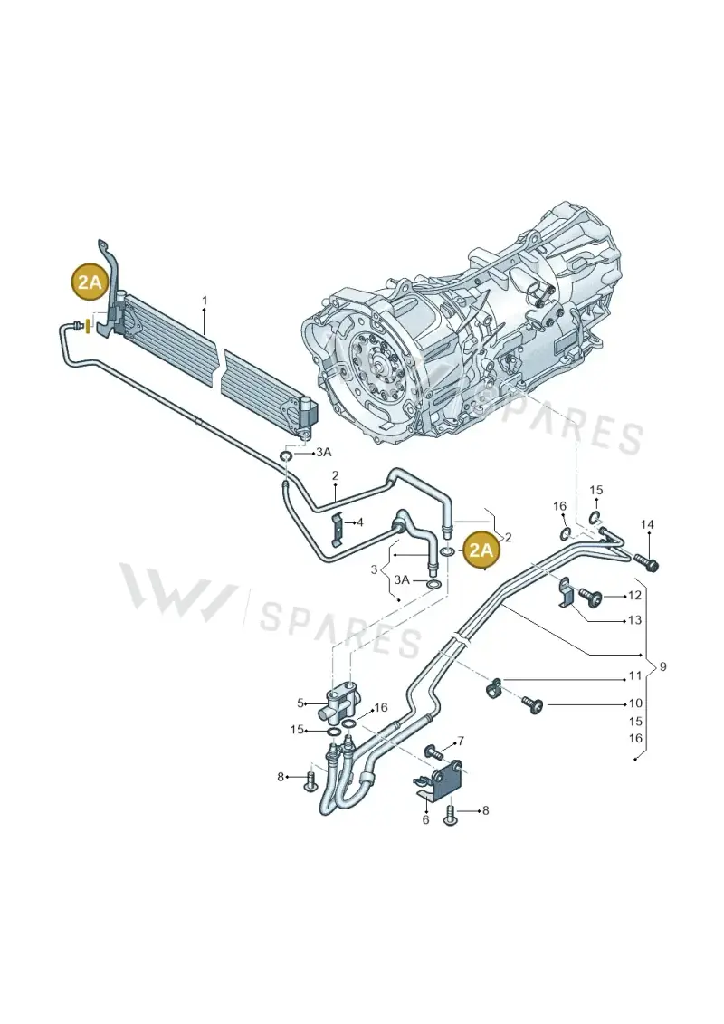 3W0301323 — Volkswagen Amarok twin cab (2012-2016) diagram 683317100, position 2A