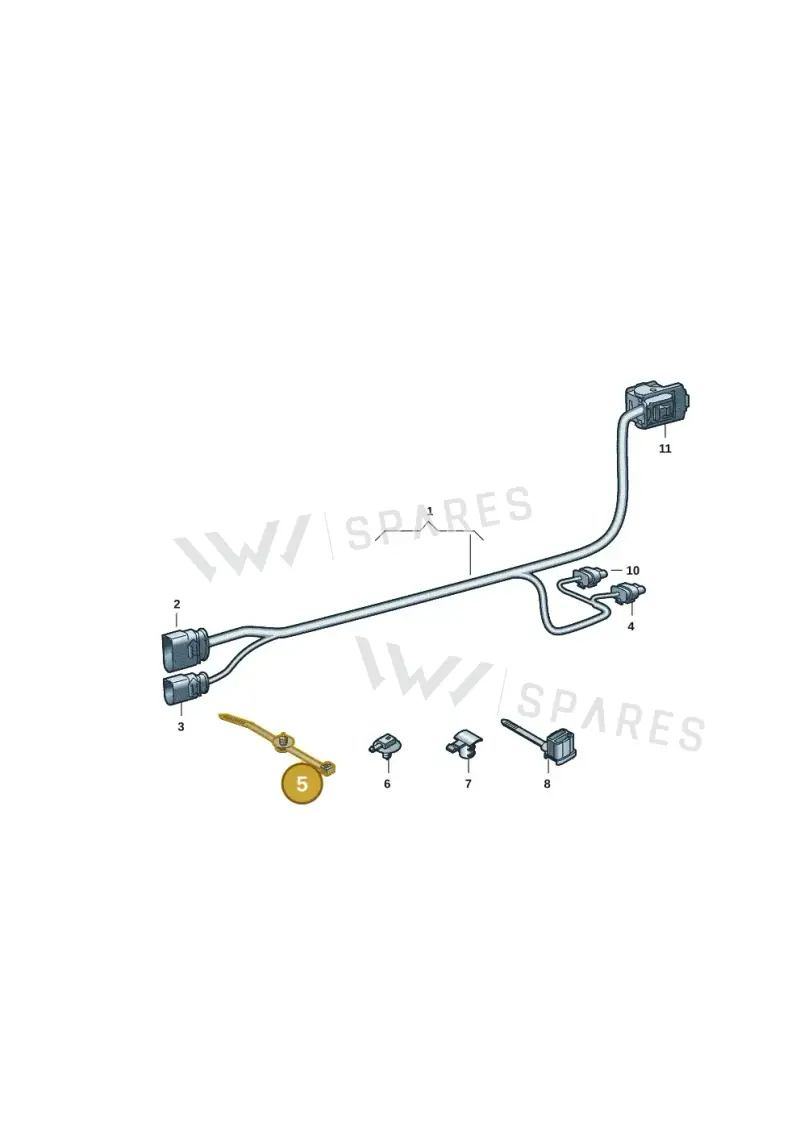 3W0971838 — Volkswagen Caddy Maxi Kombi (2020-2024) diagram 2ka971076, position 5