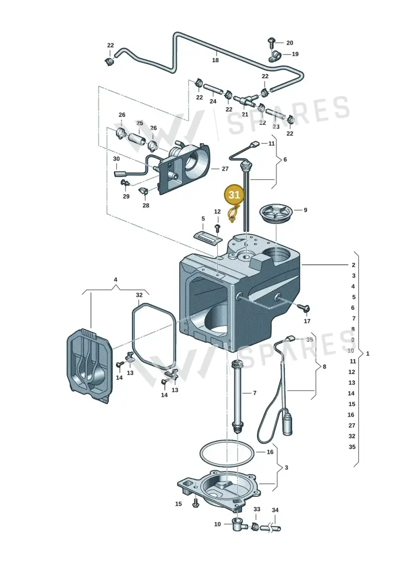 3W0971838 — Volkswagen Multivan (2021-) diagram 7t0068140, position 31