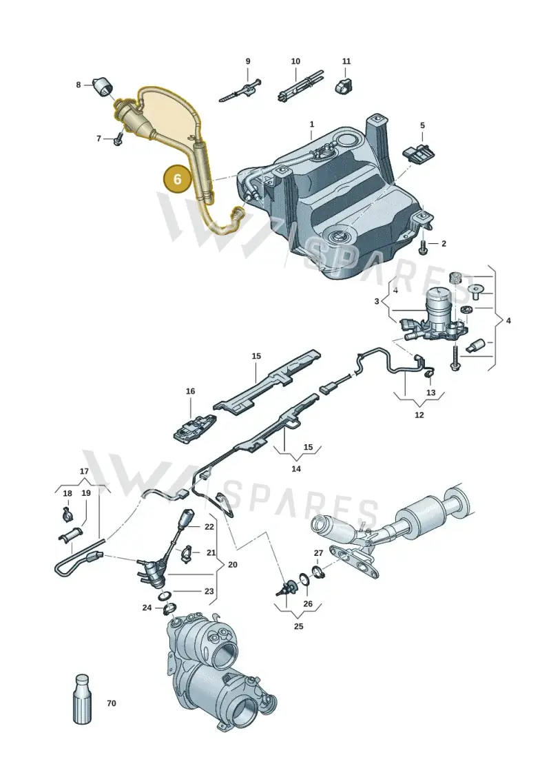 3WA131965 — Volkswagen Passat estate (2023-) diagram 793253058, position 6