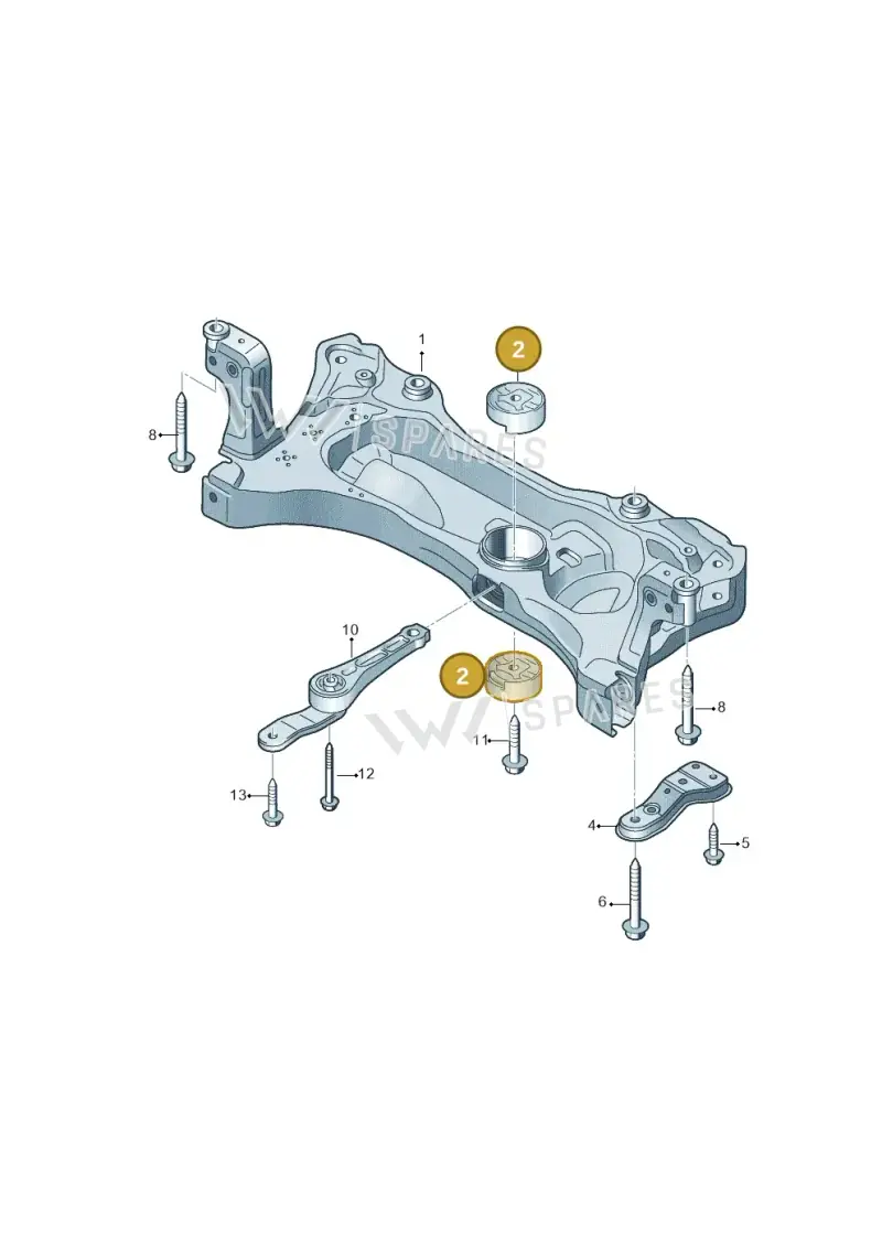 3WA199868 — Volkswagen Magotan 2.0 (2024-) diagram 746199100, position 2