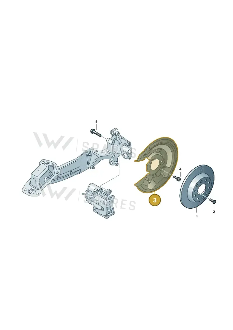 3WA615612 — Volkswagen Passat estate (2023-) diagram 57l615600, position 3