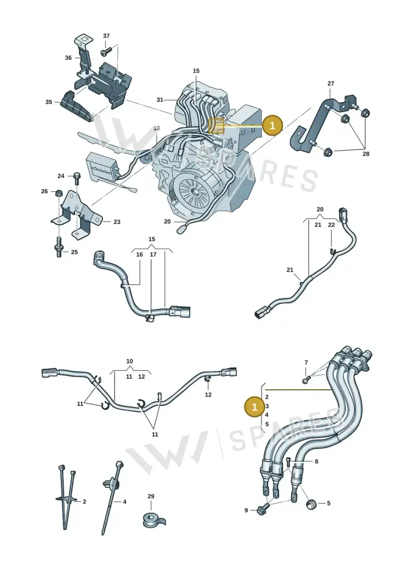 3WA971013 — Volkswagen Passat Estate (2023-2025) diagram 57x970110, position 1