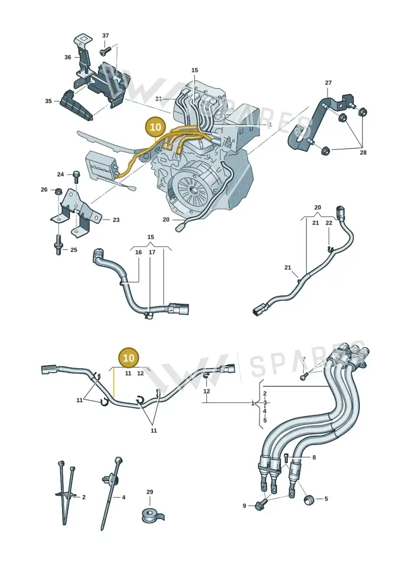 3WA971475 — Skoda Kodiaq (2024-2024) diagram 57x970110, position 10