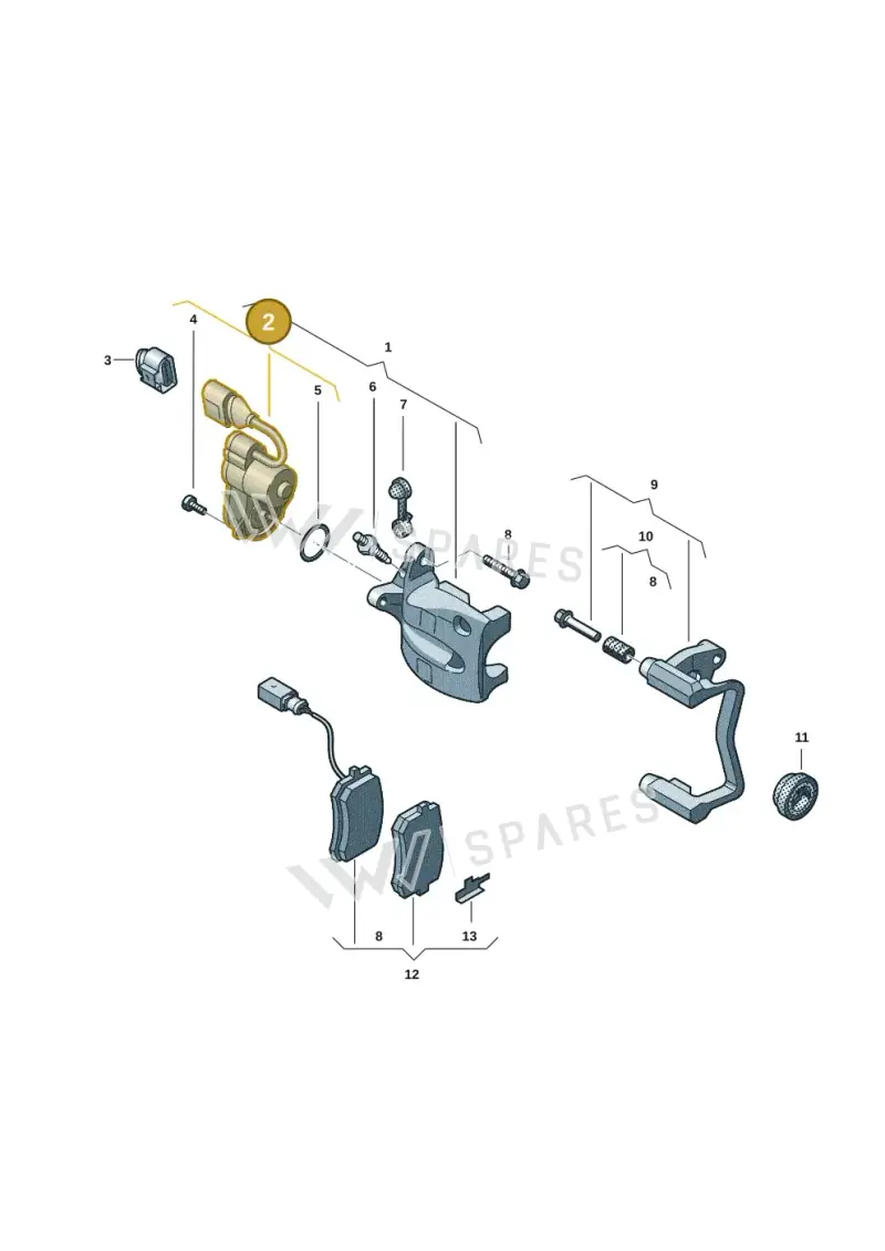 3WA998281 — Volkswagen Passat estate (2023-) diagram 57l615605, position 2