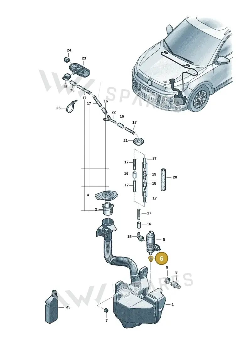 431955465 — Volkswagen Tiguan 2.0 (2023-) diagram 57x955100, position 6