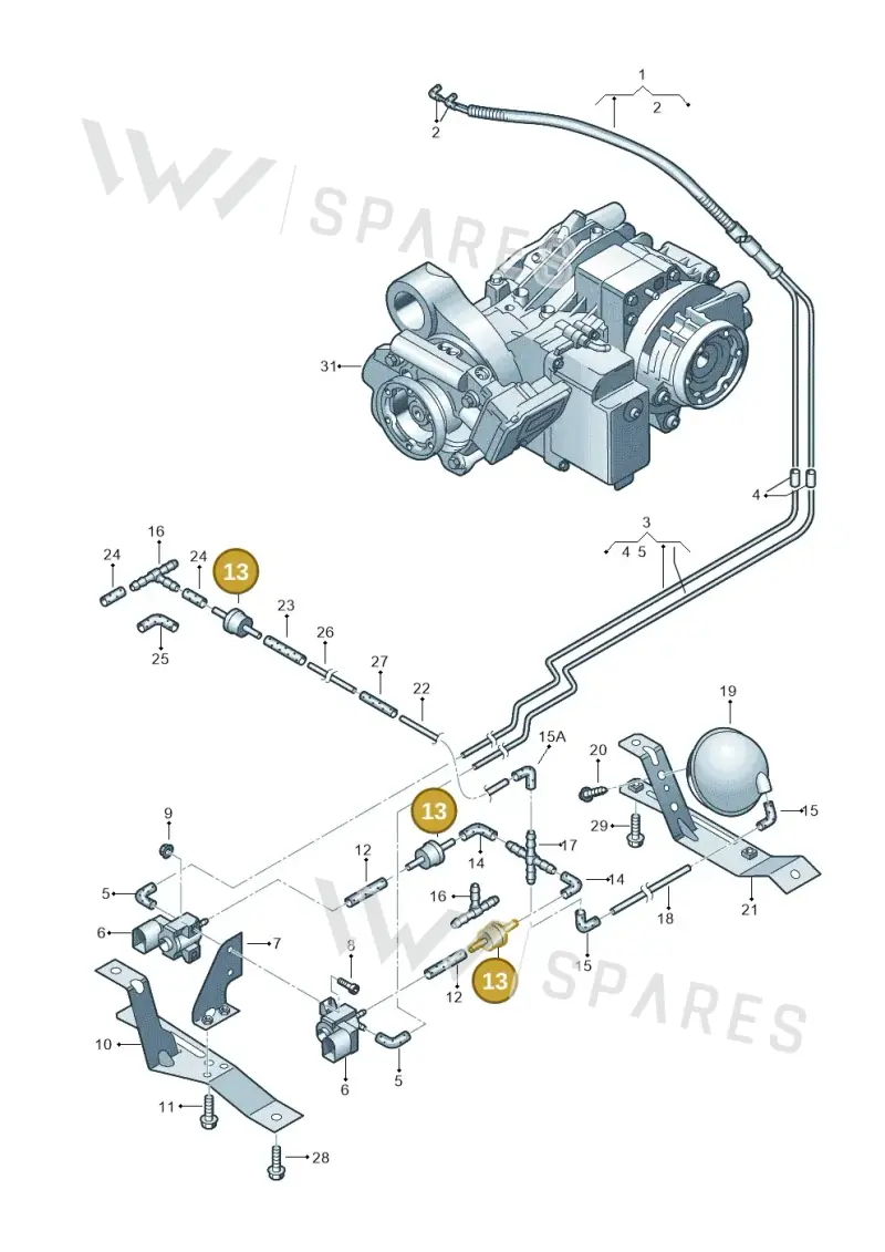 433862117 — Volkswagen Transp. caravelle (2011-2015) diagram 410525200, position 13
