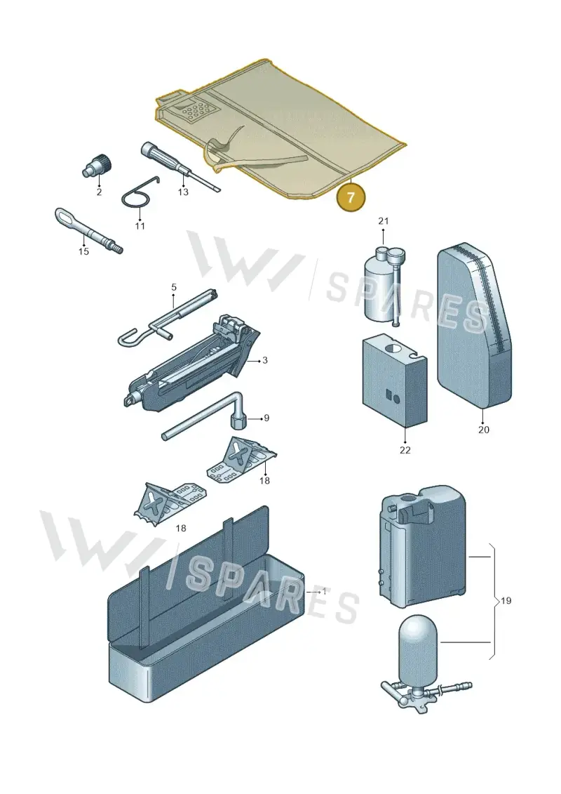 443012027 — Volkswagen Sharan BlueMotion (2015-2022) diagram 689012000, position 7