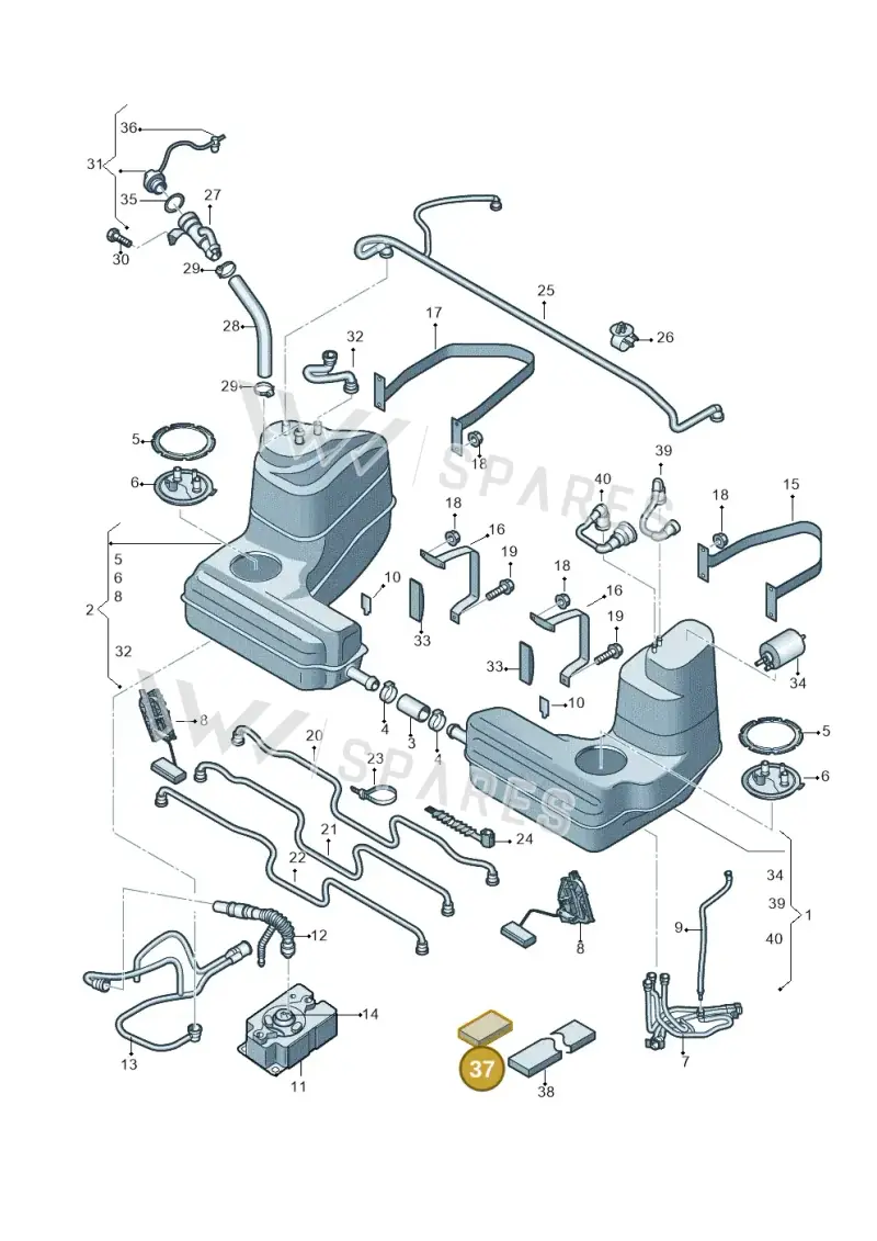 443201365B — Audi R8                08> (2007-) diagram 618201000, position 37