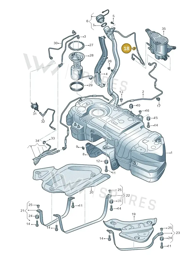 443809948 — Volkswagen Touareg (2017-2023) diagram 439201450, position 18