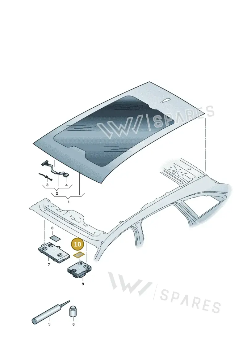443857991Q — Audi A5 Avant (2024-2025) diagram 8wk877000, position 8+10