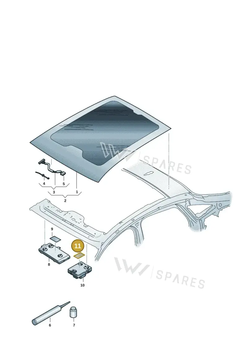 443857991Q — Audi A5 Limousine (2024-2025) diagram 8wh877000, position 9+11