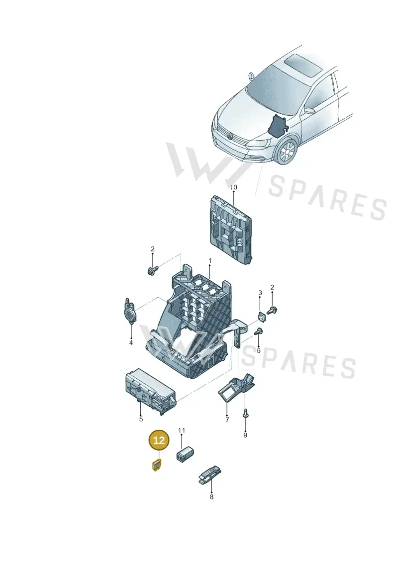 443937105 — Volkswagen Jetta (2014-2017) diagram 789937000, position 12