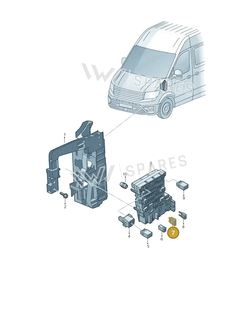 443937105 — Volkswagen MAN TGE 55 (2016-2021) diagram 806937000, position 7