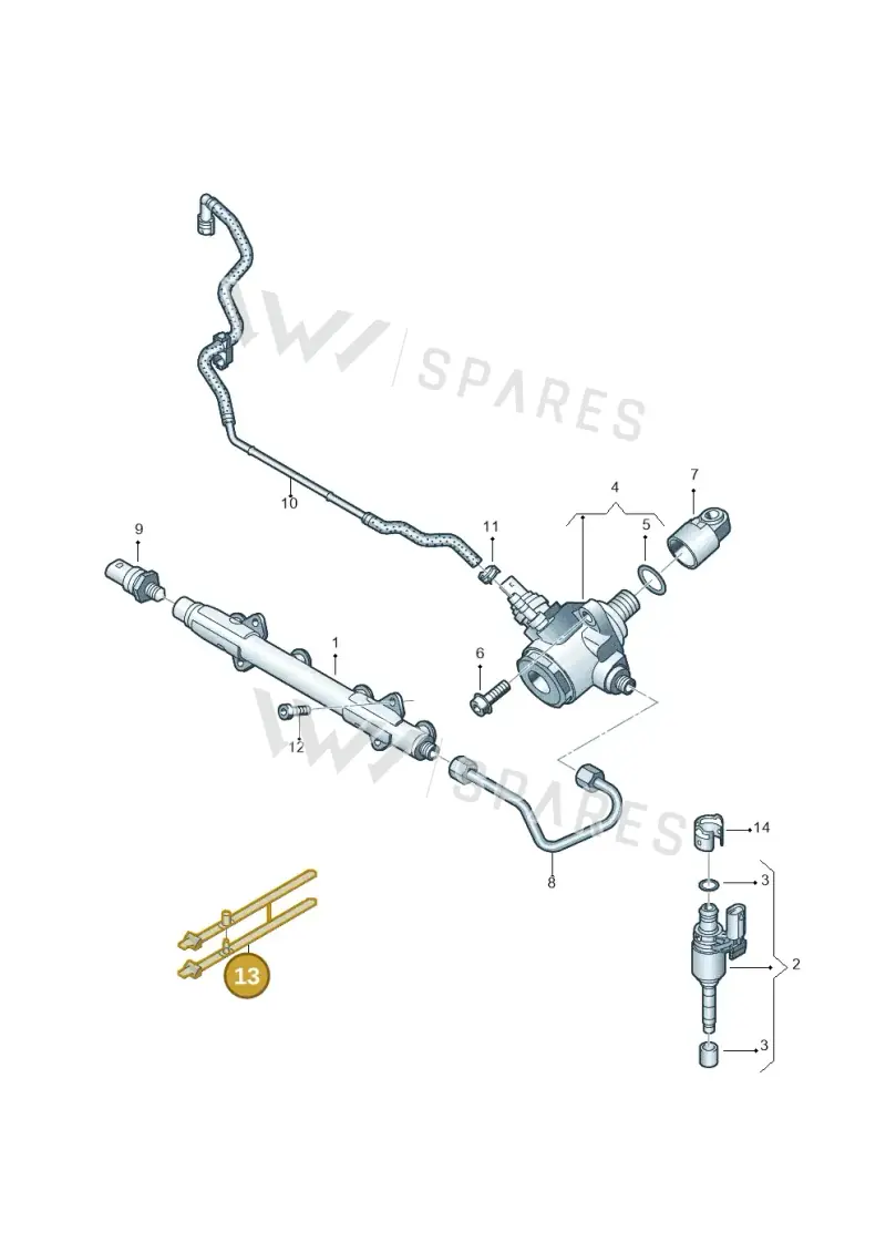 4A0820199 — Volkswagen Taigo (2021-2024) diagram 747133700, position 13