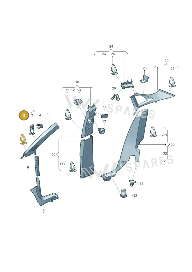 4A0867276C — Volkswagen ID.4 Pro (2020-2023) diagram 11a867065, position 3