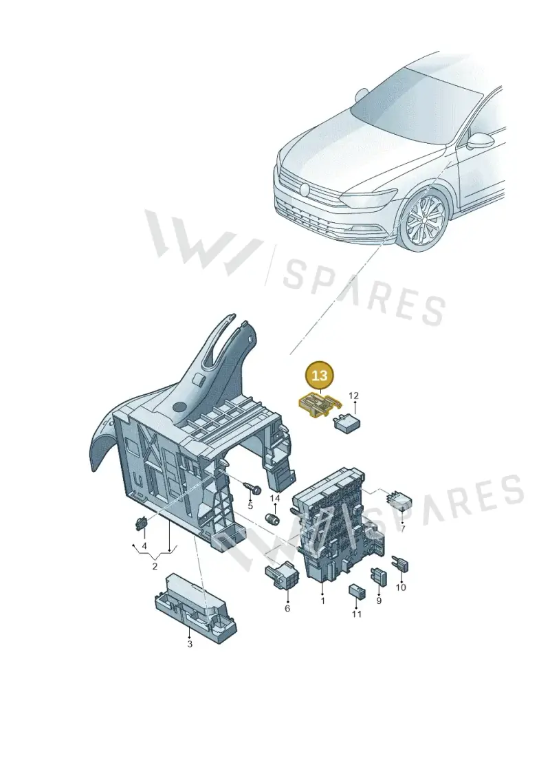 4A0937530 — Volkswagen Passat estate (2023-) diagram 793937000, position 13