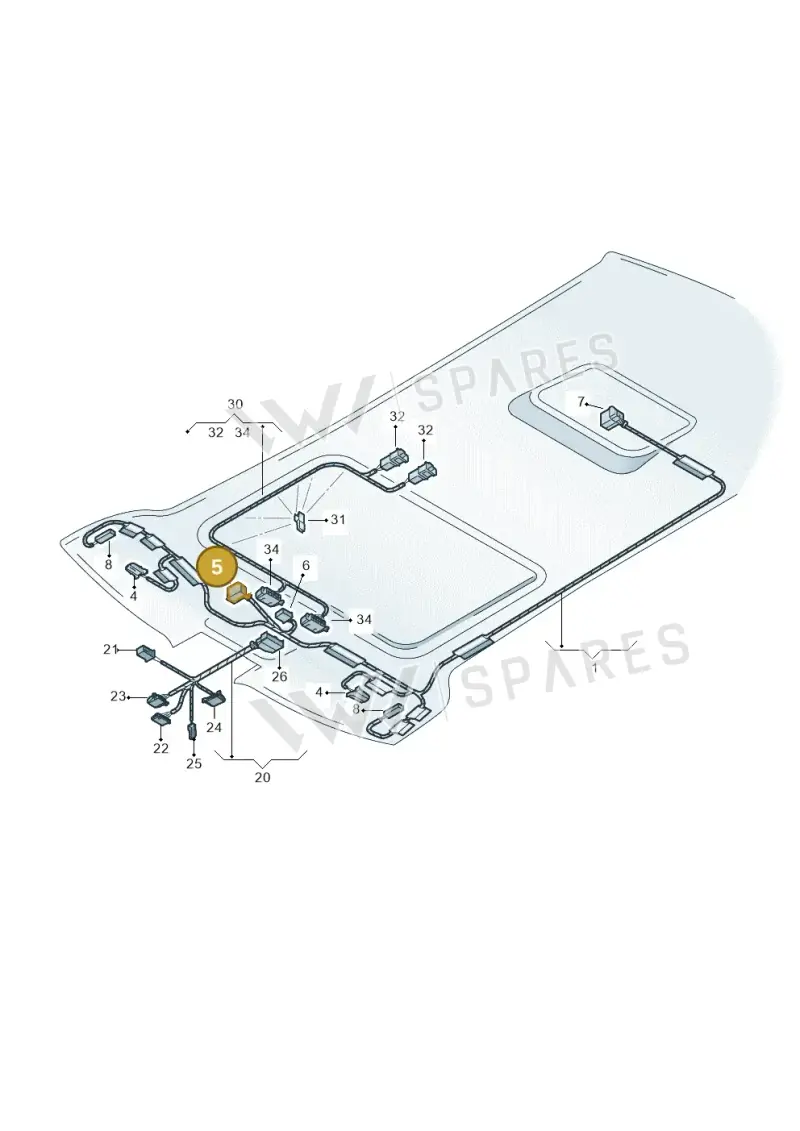 4A0972601A — Volkswagen Phaeton 4motion (2010-2016) diagram 258972310, position 5