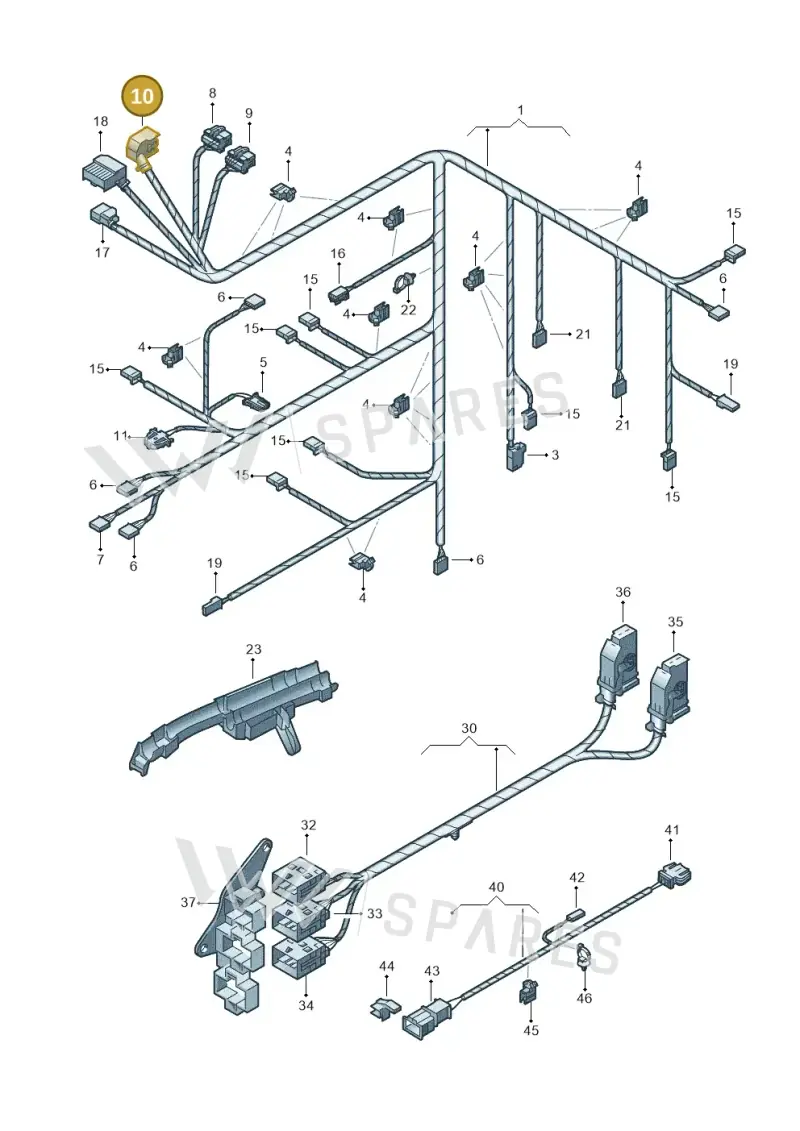 4A0972603A — Volkswagen Phaeton 4motion (2010-2016) diagram 258971900, position 10