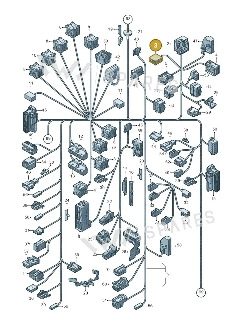 4A0972643 — Volkswagen Polo (2009-2014) diagram 672971830, position 3