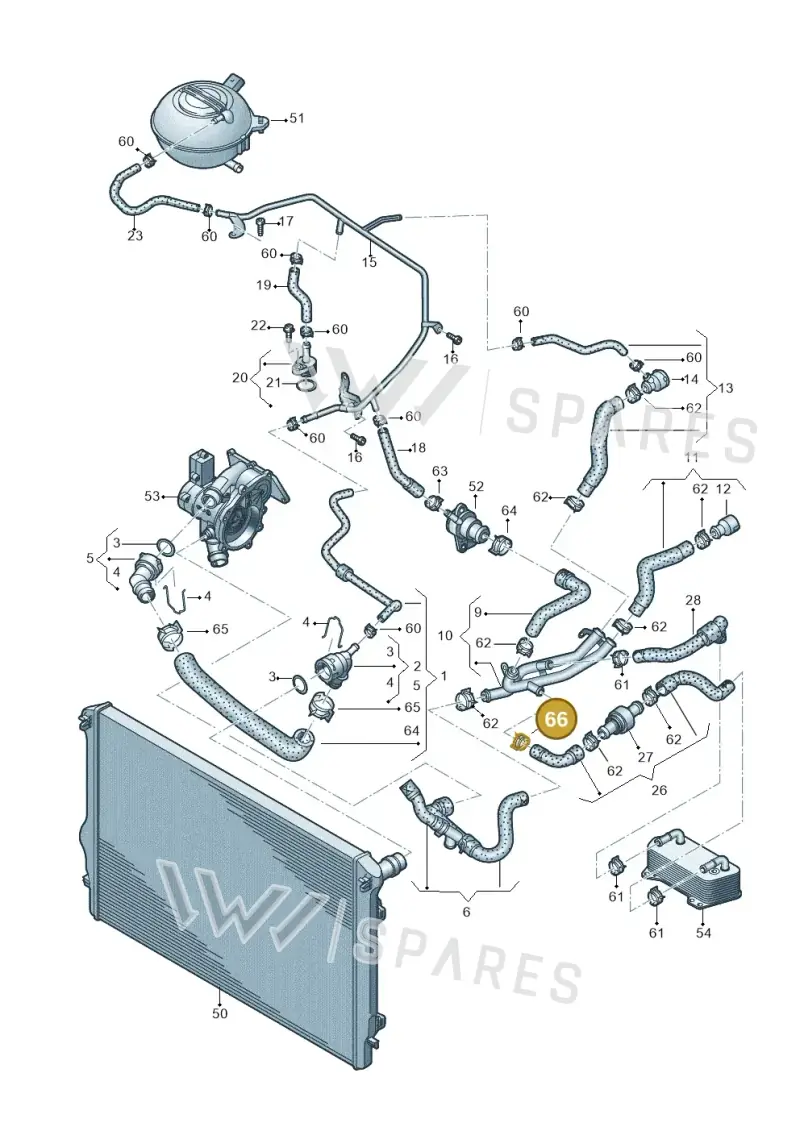 4B0422379A — Volkswagen Beetle (2016-2019) diagram 691121450, position 66