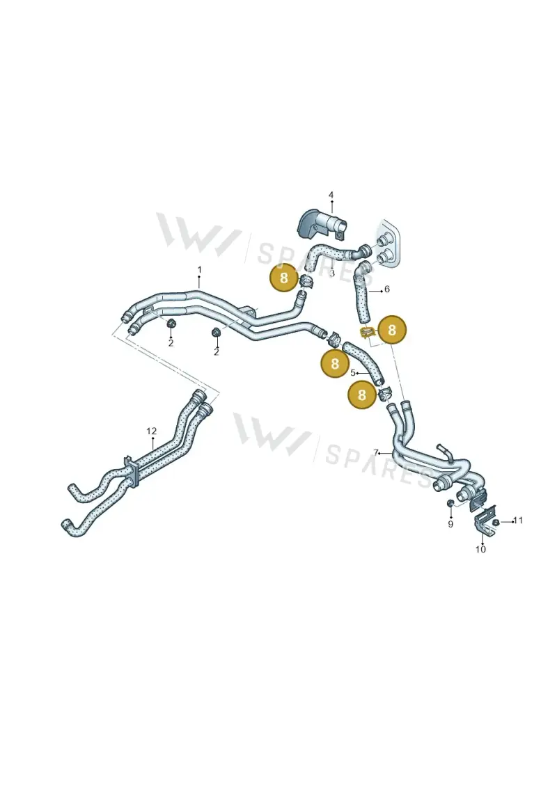 4B0422379A — Volkswagen Arteon (2017-2023) diagram 793819880, position 8