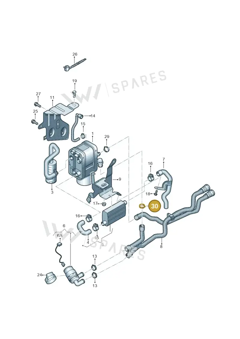 4B0422379A — Volkswagen Sharan BlueMotion (2015-2022) diagram 863819700, position 30
