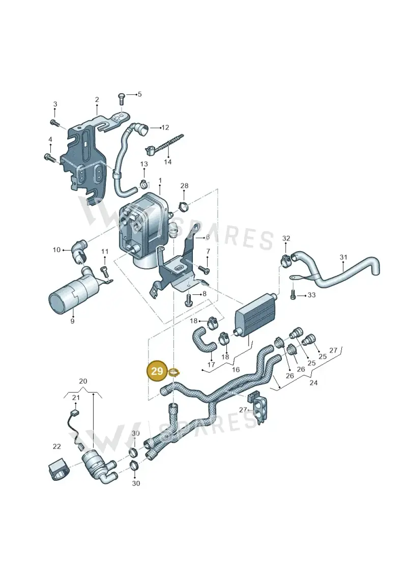 4B0422379A — Volkswagen Caddy kombi (2015-2020) diagram 866819700, position 29