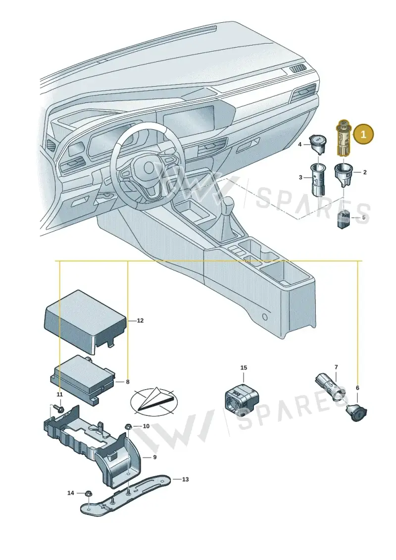 4B0919305C01C — Volkswagen Caddy Maxi Kombi (2020-2024) diagram 2ka919020, position 1